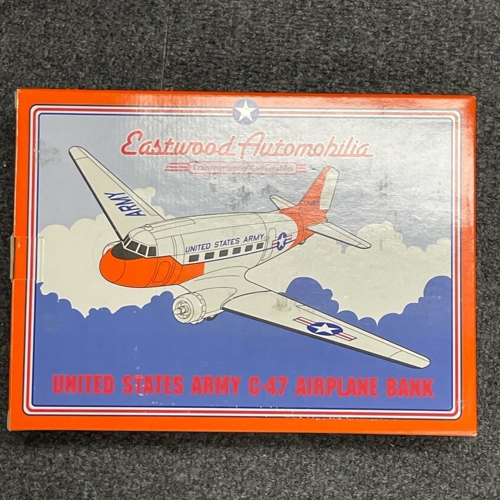 US Army Boeing C-47 Liberty Classics Die Cast Metal collector series Bank NIB